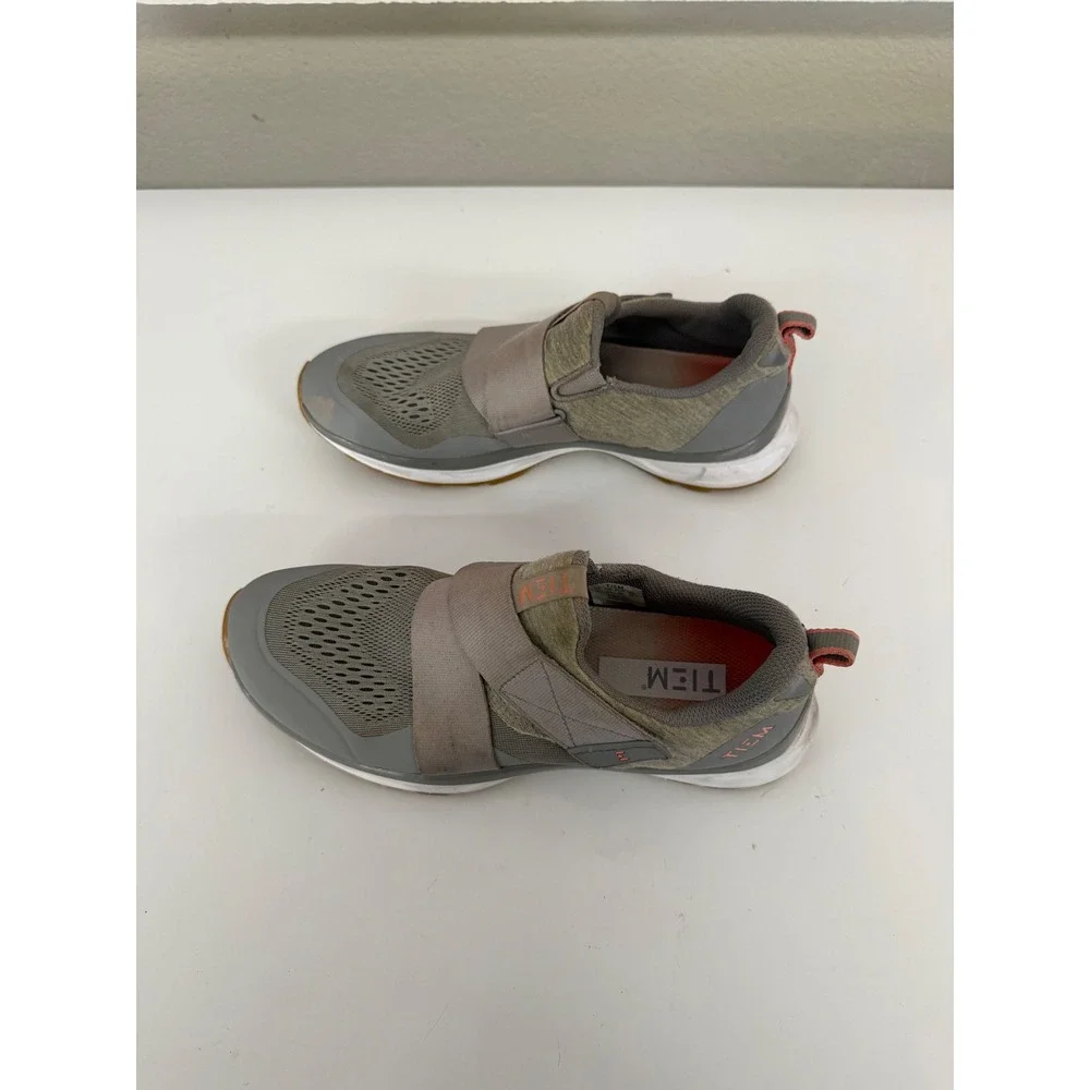 TIEM Slipstream Indoor Cycling Shoes Grey Coral Women US 8 SPD Cleats Included